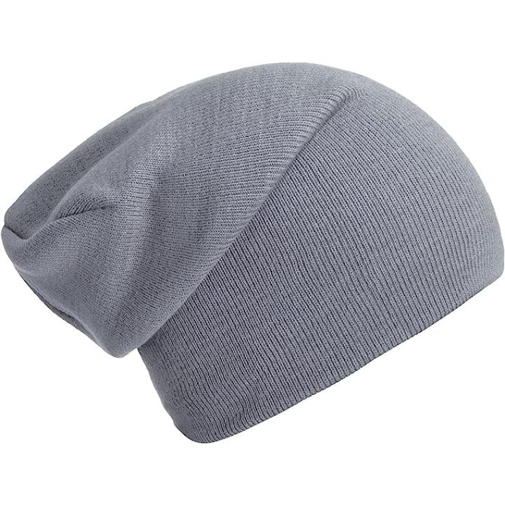 Slouch beanies: de perfecte wintermuts voor dames en heren - Lichtgrijs