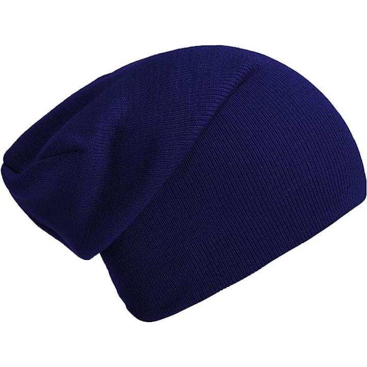 Slouch beanies: de perfecte wintermuts voor dames en heren - Navyblauw