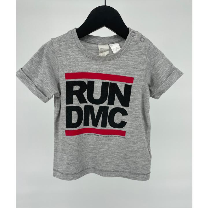 H&M T-shirt Grijs Run DMC Maat 80