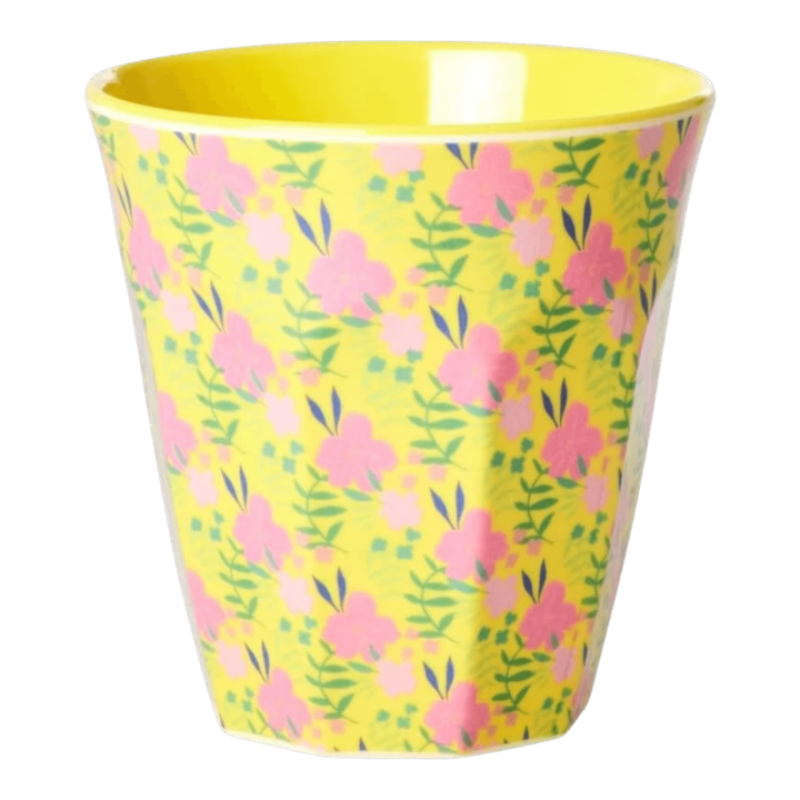 Melamine beker medium Sunny Days Print - Rice