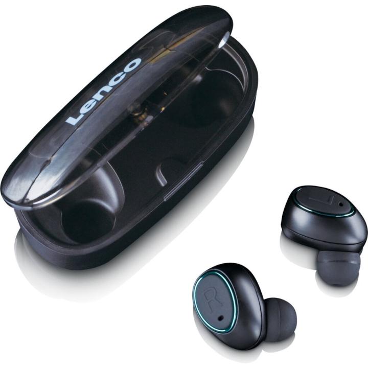 Lenco Epb410 Bluetooth Ipx4 Tws Earphone Met Powerbank Zwart