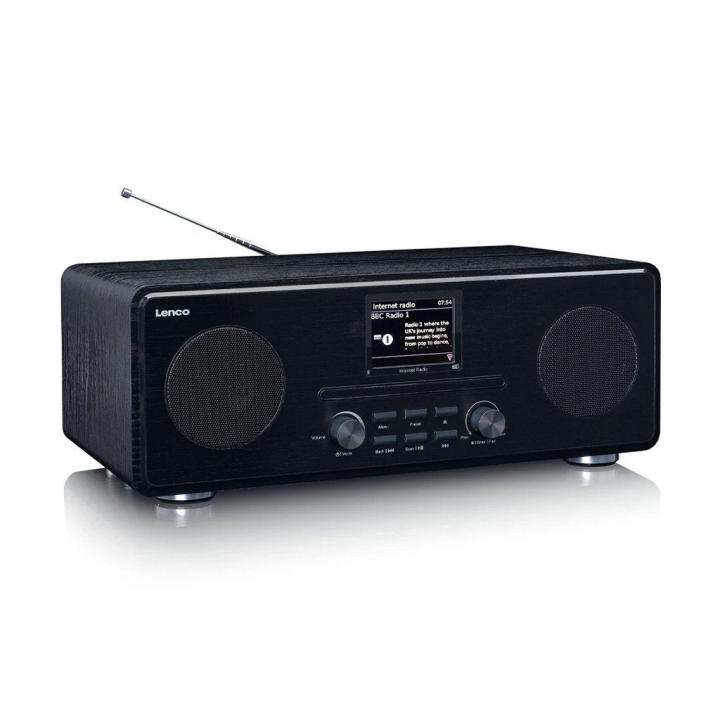 Lenco Dir-260Bk Dab+ Internet Radio/Cd-Speler Hout/Zwart