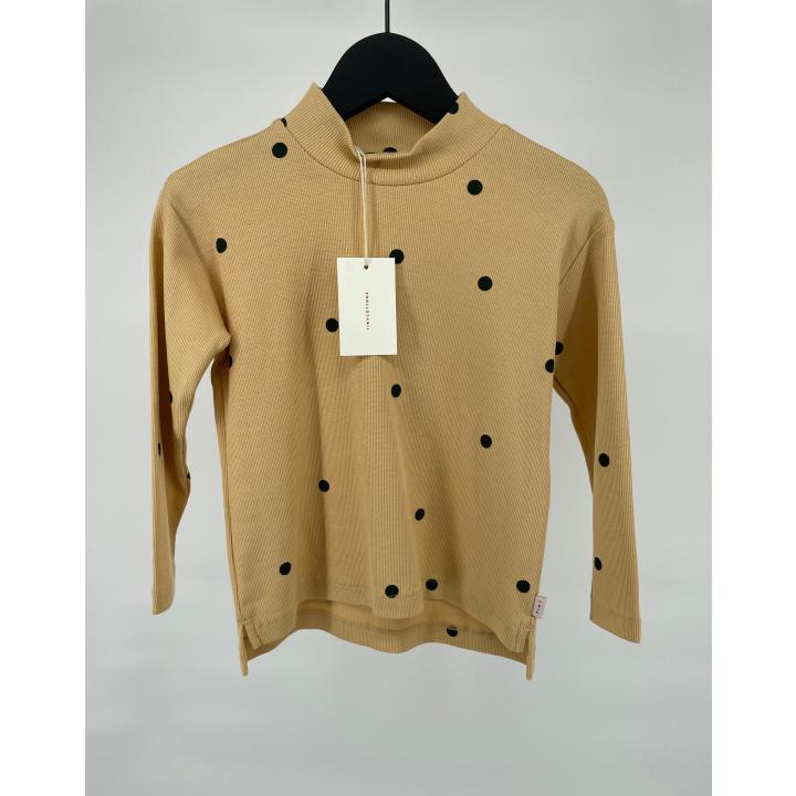 Longsleeve Beige met Stippen - 104 - Nieuw