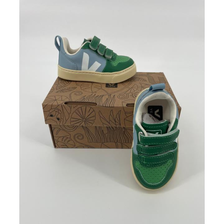 Sneakers Lichtblauw Groen Klittenband Maat 22