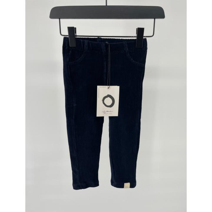 Broek Rib Donkerblauw Maat 80