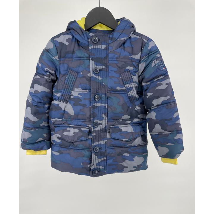 Winterjas Blauw Camouflage Maat 104