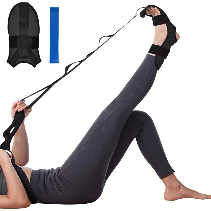 Vergroot je flexibiliteit en voorkom blessures met deze yoga-stretchband! 🧘♀️💪 - #1 zwart