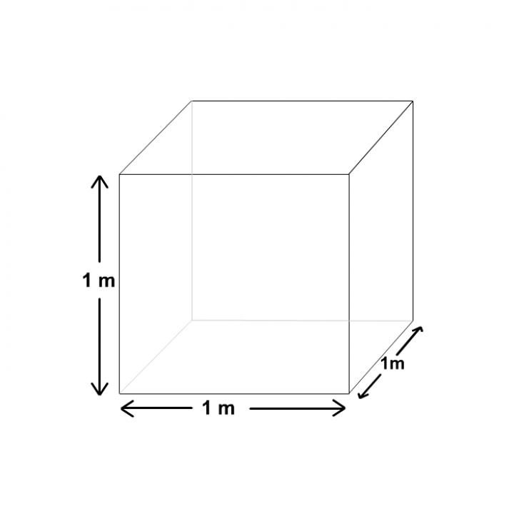 1 kubieke meter